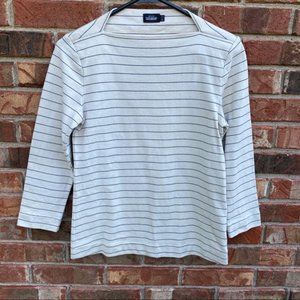 Kate Spade Ivory Slip Neck 3/4 Sleeve Tee XS / S